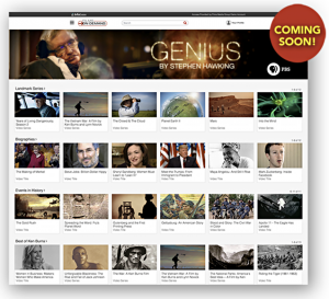 image of the new Films on Demand website homepage