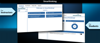 Dashboards of the instructor and student Smarthinking pages