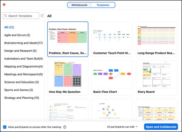 Zoom Whiteboards Classic and New DETI Digest